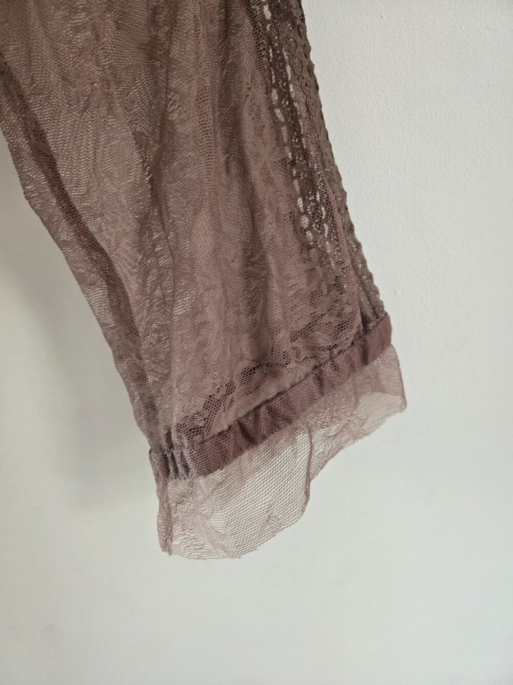 Matthew Williamson Brown Lace Poet Blouse Top UK Size 8 USA Size Small - Picture 6 of 6
